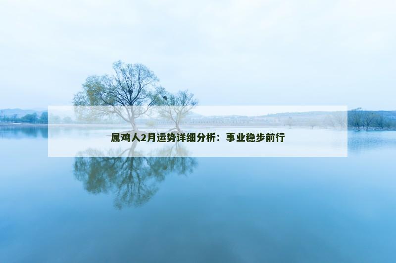 属鸡人2月运势详细分析：事业稳步前行