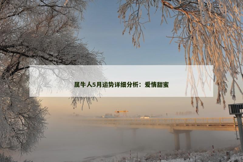 属牛人5月运势详细分析：爱情甜蜜