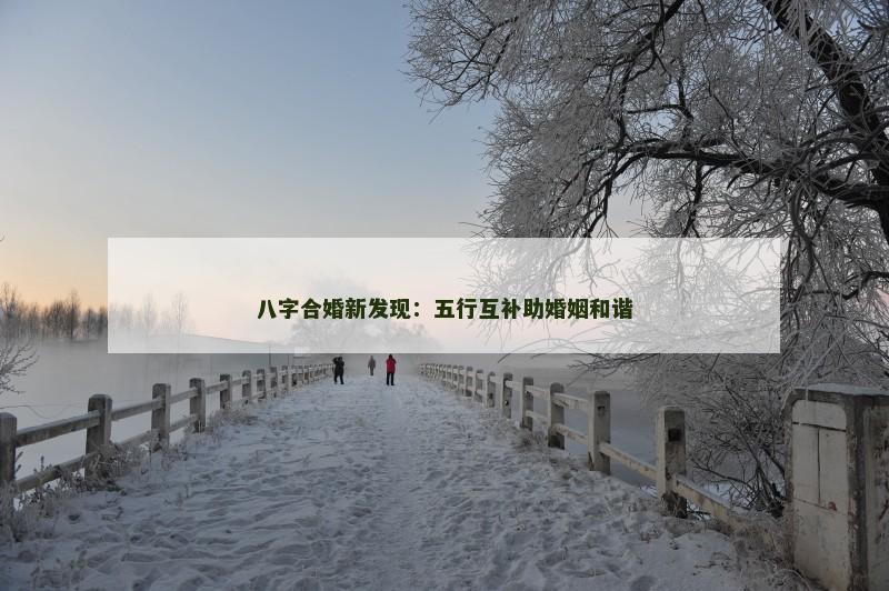 八字合婚新发现：五行互补助婚姻和谐