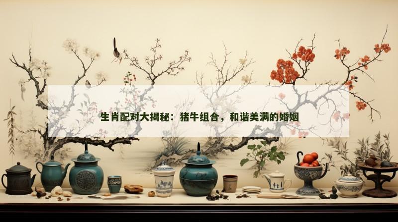 生肖配对大揭秘：猪牛组合，和谐美满的婚姻