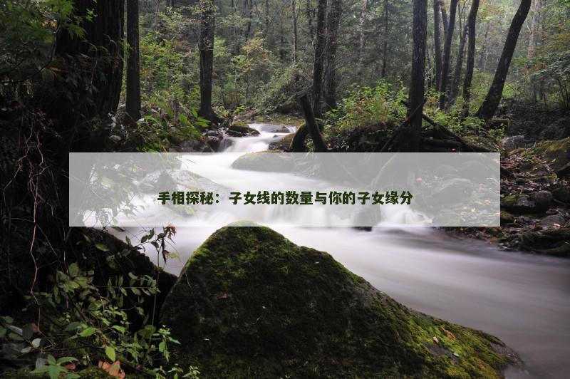 手相探秘：子女线的数量与你的子女缘分