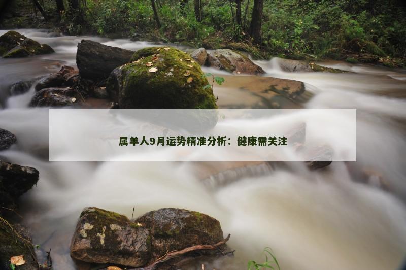 属羊人9月运势精准分析：健康需关注