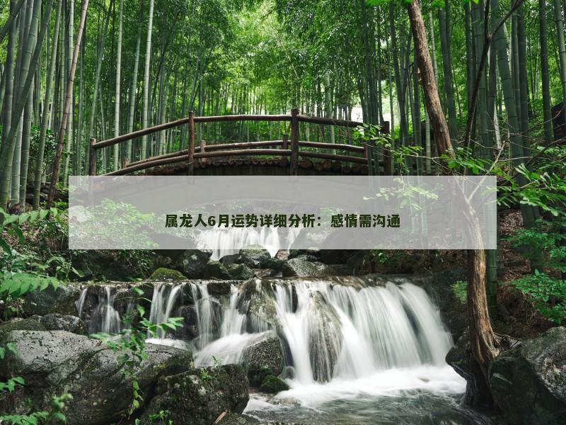 属龙人6月运势详细分析：感情需沟通
