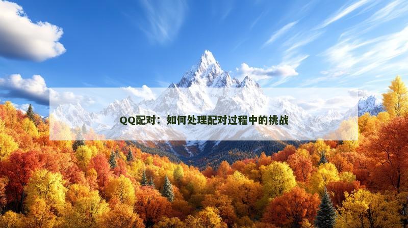 QQ配对：如何处理配对过程中的挑战
