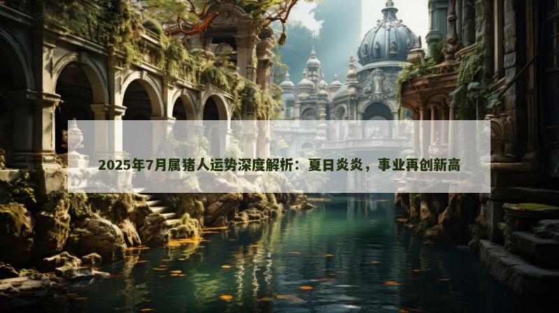 2025年7月属猪人运势深度解析：夏日炎炎，事业再创新高