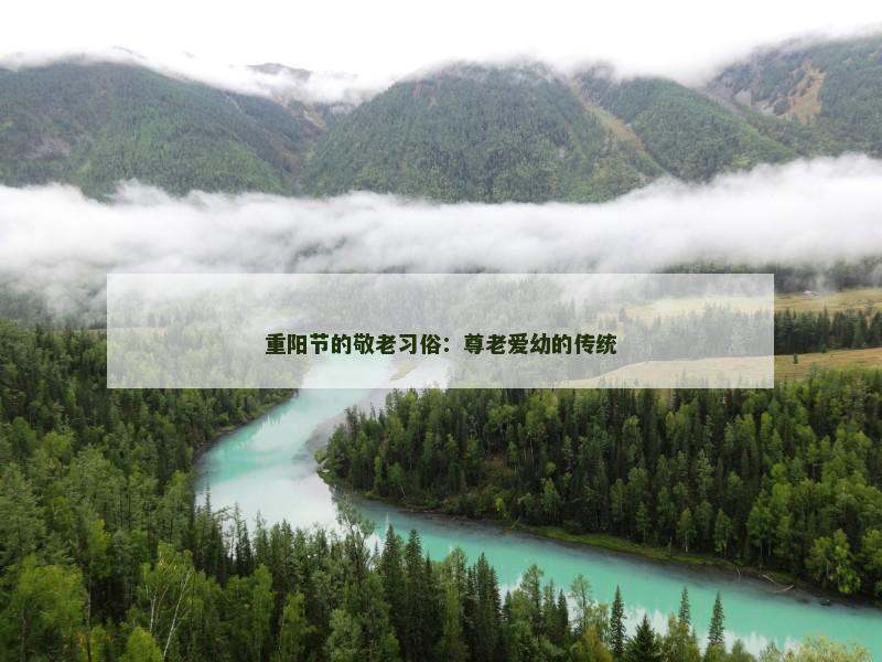 重阳节的敬老习俗：尊老爱幼的传统