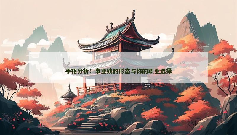 手相分析：事业线的形态与你的职业选择