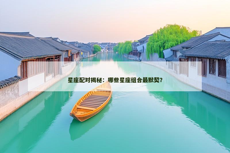 星座配对揭秘：哪些星座组合最默契？