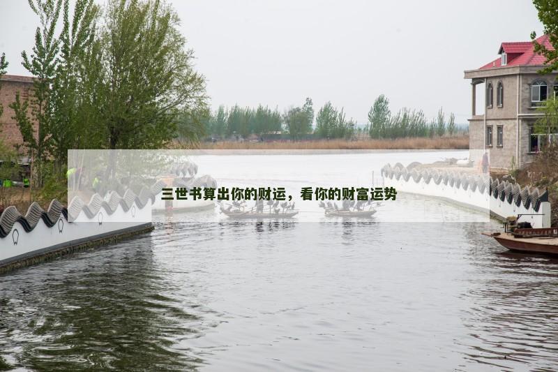 三世书算出你的财运，看你的财富运势