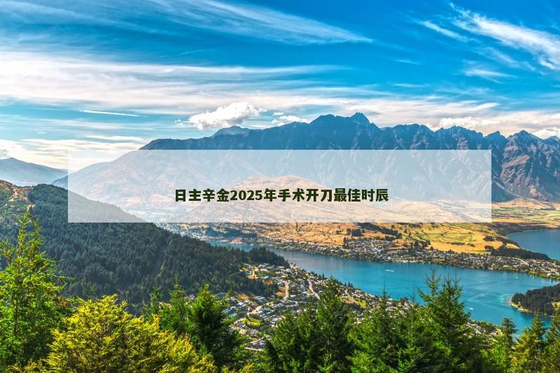 日主辛金2025年手术开刀最佳时辰