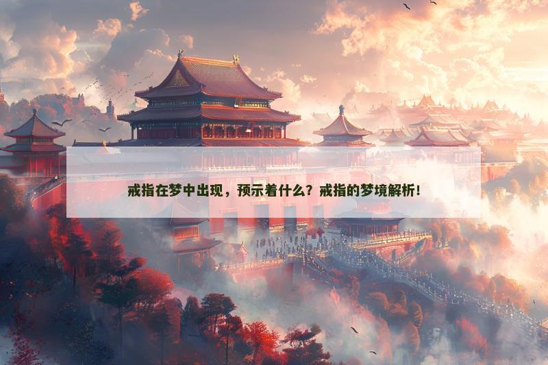 戒指在梦中出现，预示着什么？戒指的梦境解析！