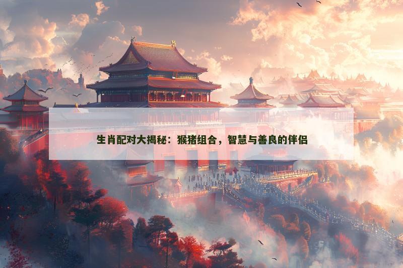 生肖配对大揭秘：猴猪组合，智慧与善良的伴侣