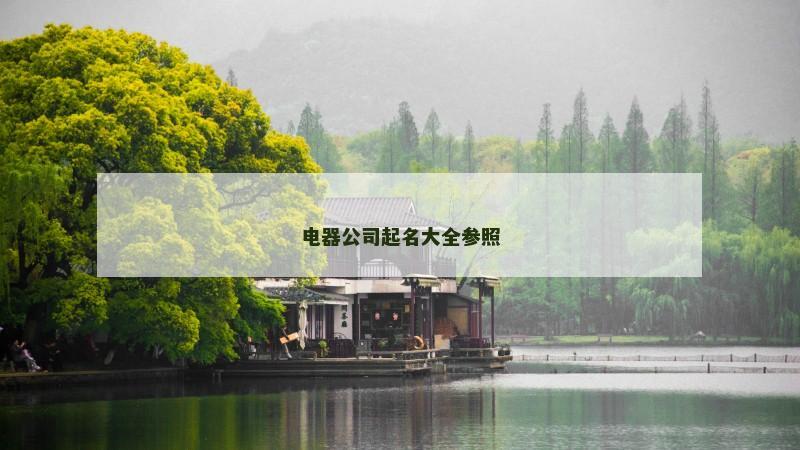 电器公司起名大全参照