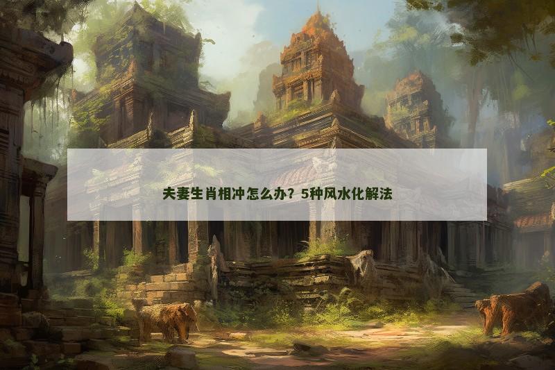 夫妻生肖相冲怎么办？5种风水化解法