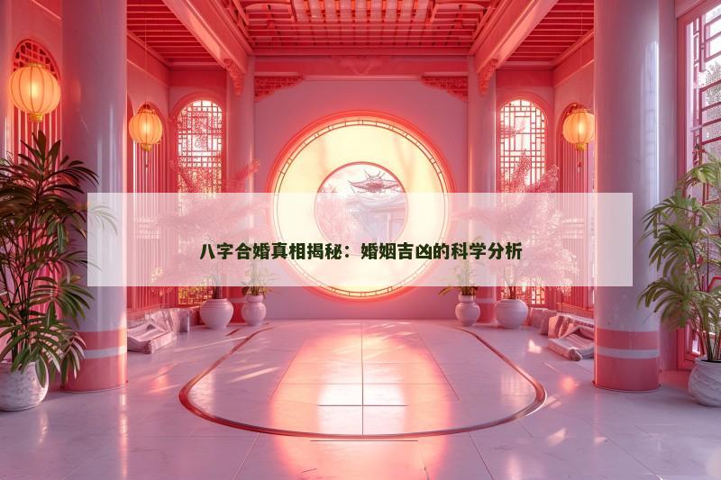 八字合婚真相揭秘：婚姻吉凶的科学分析
