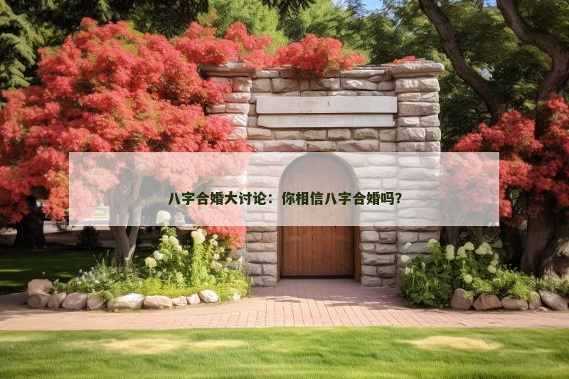八字合婚大讨论：你相信八字合婚吗？