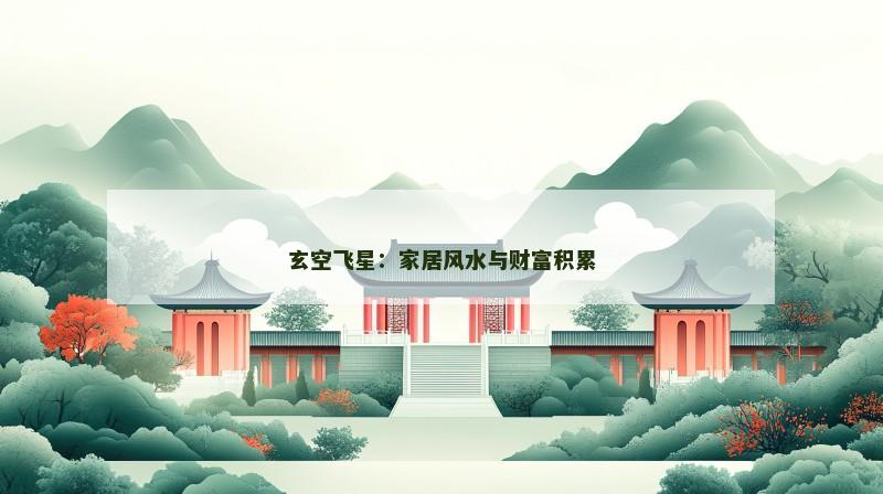 玄空飞星：家居风水与财富积累