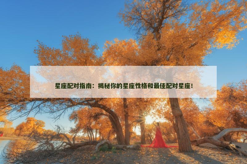 星座配对指南：揭秘你的星座性格和最佳配对星座！