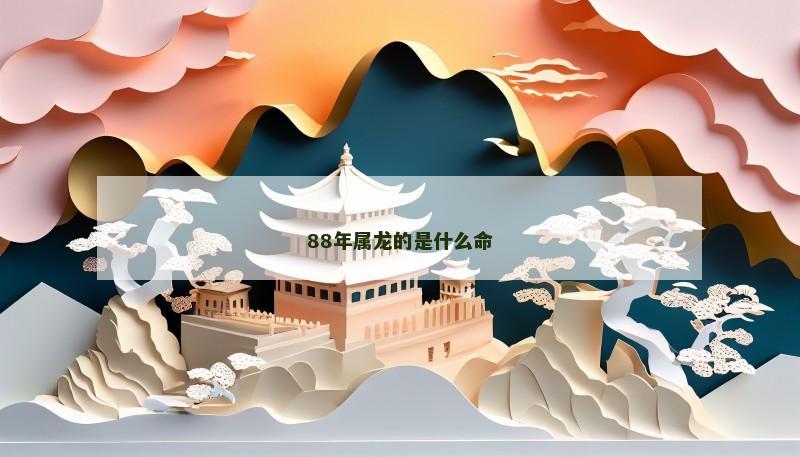 88年属龙的是什么命