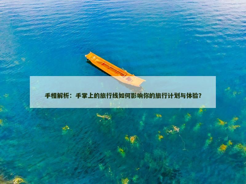 手相解析：手掌上的旅行线如何影响你的旅行计划与体验？