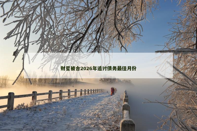 财星被合2026年追讨债务最佳月份