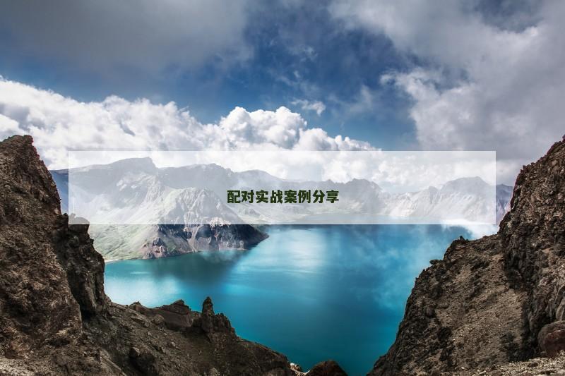 配对实战案例分享