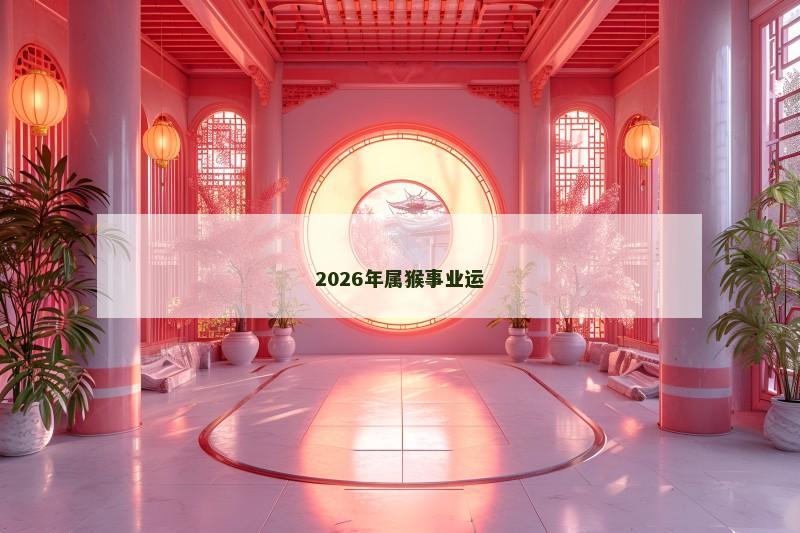2026年属猴事业运