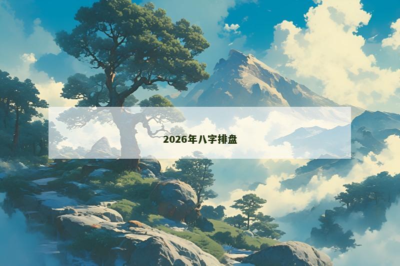 2026年八字排盘