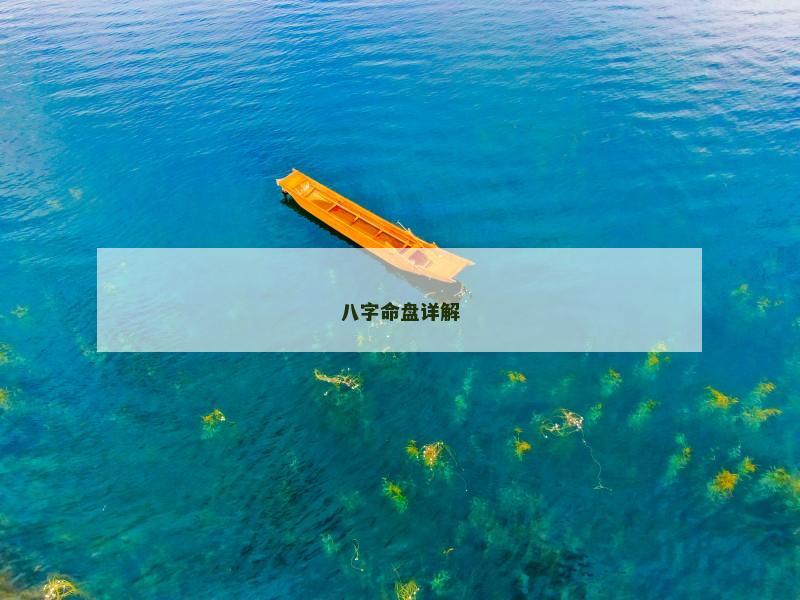 八字命盘详解