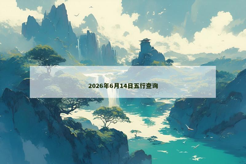 2026年6月14日五行查询