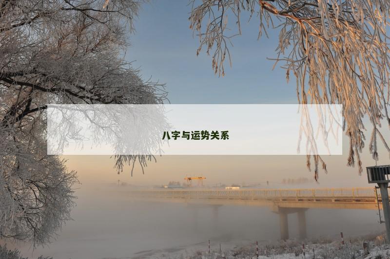 八字与运势关系