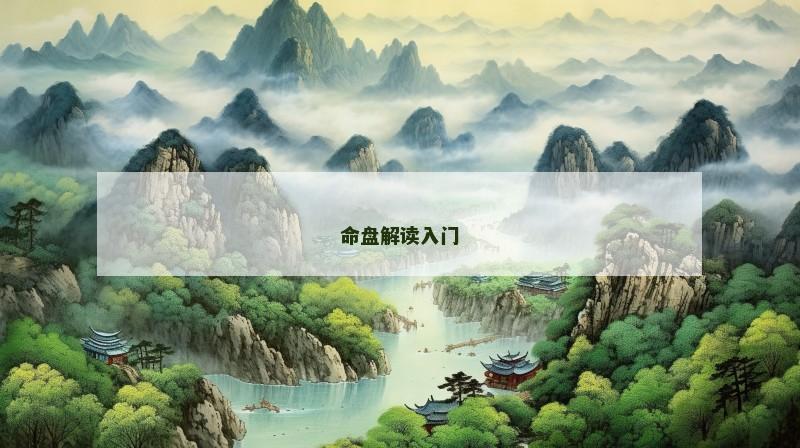 命盘解读入门