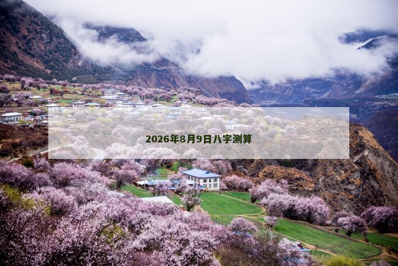 2026年8月9日八字测算