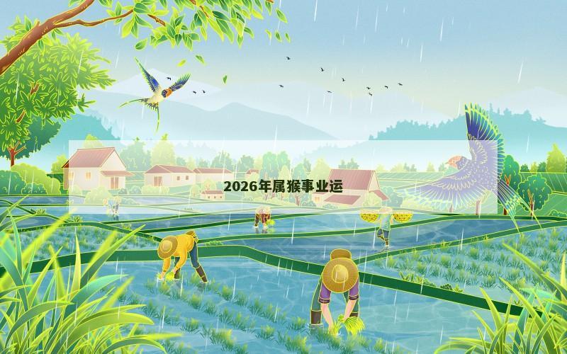 2026年属猴事业运